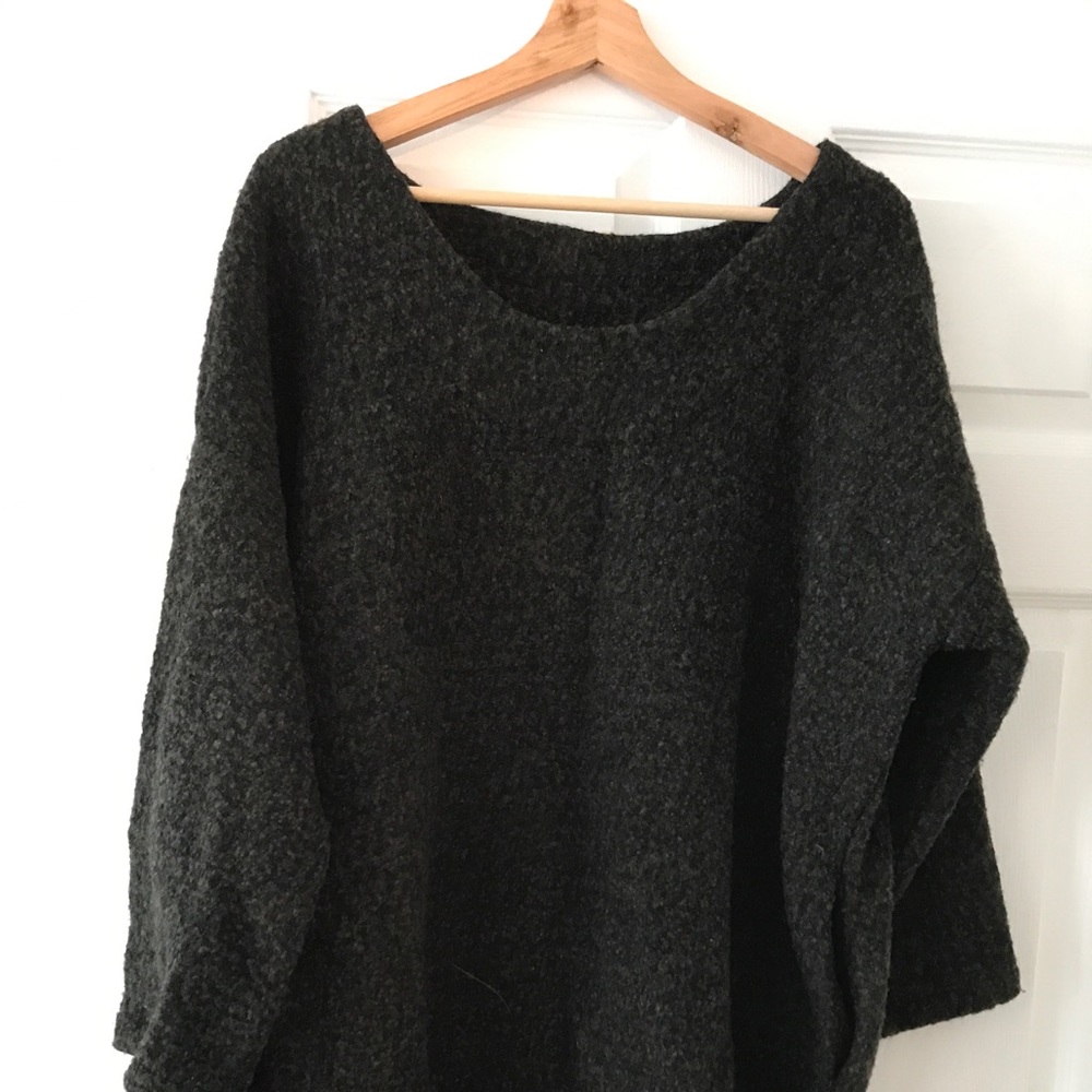 Meg Brooklyn green knit oversized sweater